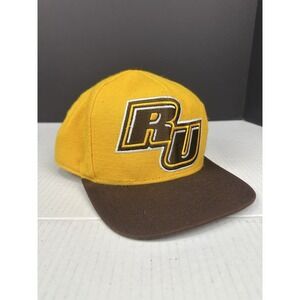 Rowan University Owls‎ Adidas SnapBack  Brown/Yellow Wool Cap NCAA Back Spellout